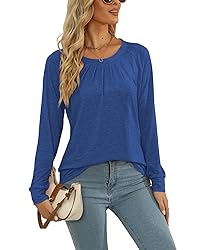 Womens Long Sleeve Tops Casual Loose Blouse Fashion