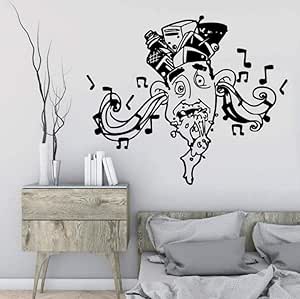 Nota musical Etiqueta de la pared Etiqueta de vinilo extraíble Sala de