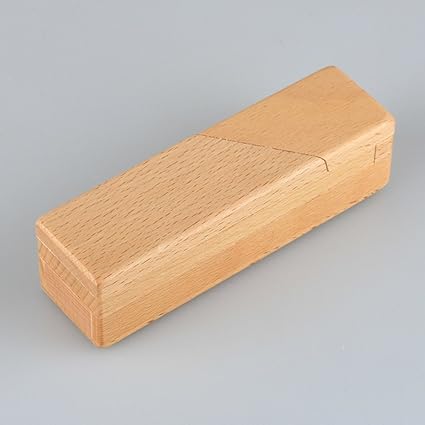 Wooden 3D Puzzle Box Intelligence Toys Kongming Lock Mysterious Gift Box for Children