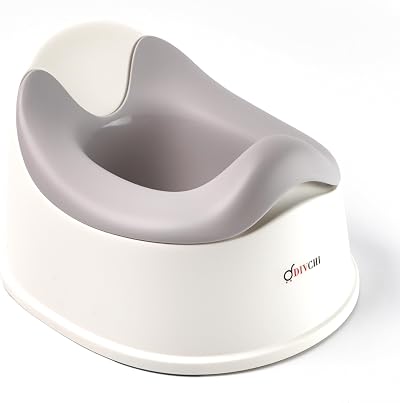 DIVCHI Baby Potty Training Seat with Removable Bowl Grey Non-Slip Base
