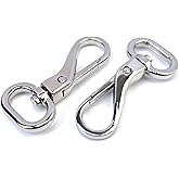 VersaKits 8 pcs Swivel Clasps Lanyard Snap Hooks Metal Lobster Claw Clasp Push Gate Trigger Clips for Purse Making Keychains