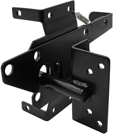 Amazon Com Stainless Steel Vinyl Gate Latch Black For Vinyl Wood Pvc Etc Fencing Fence Gate Latch W Mounting Hardware Garden Outdoor