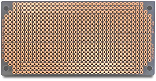 Sb404 solderable pc breadboard, 1 sided pcb, matches bb400 breadb…