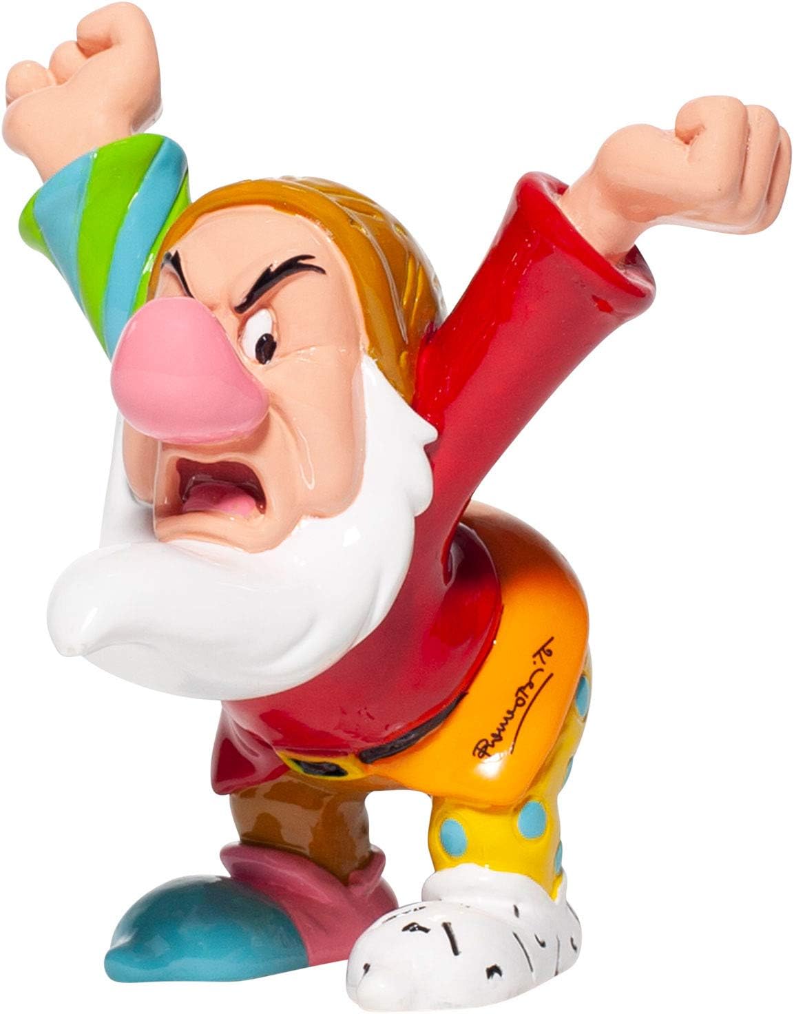 Enesco Romero Britto Grumpy Mini Figurine, Multicolor