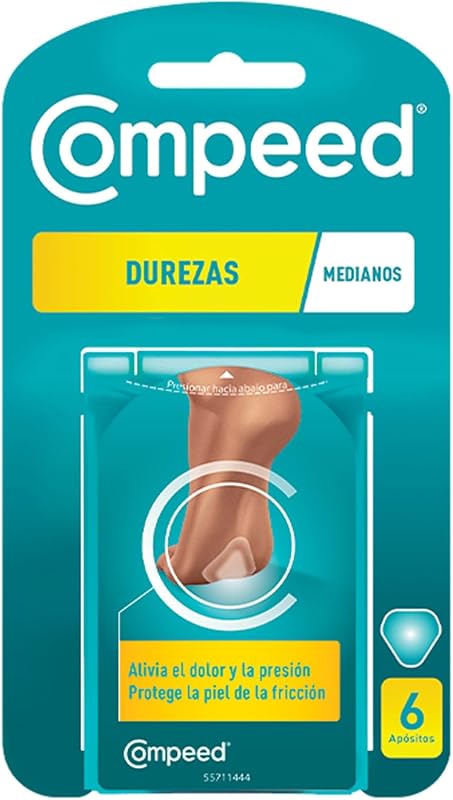 Durezas Medianas, Apósitos Hidrocoloides Pies, Pack 6 uds