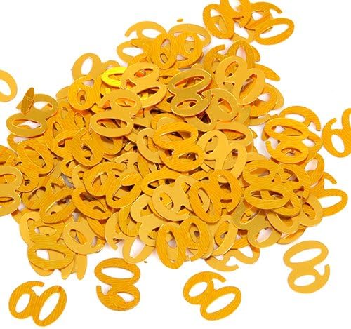 Gold 60th Birthday Confetti - 14g