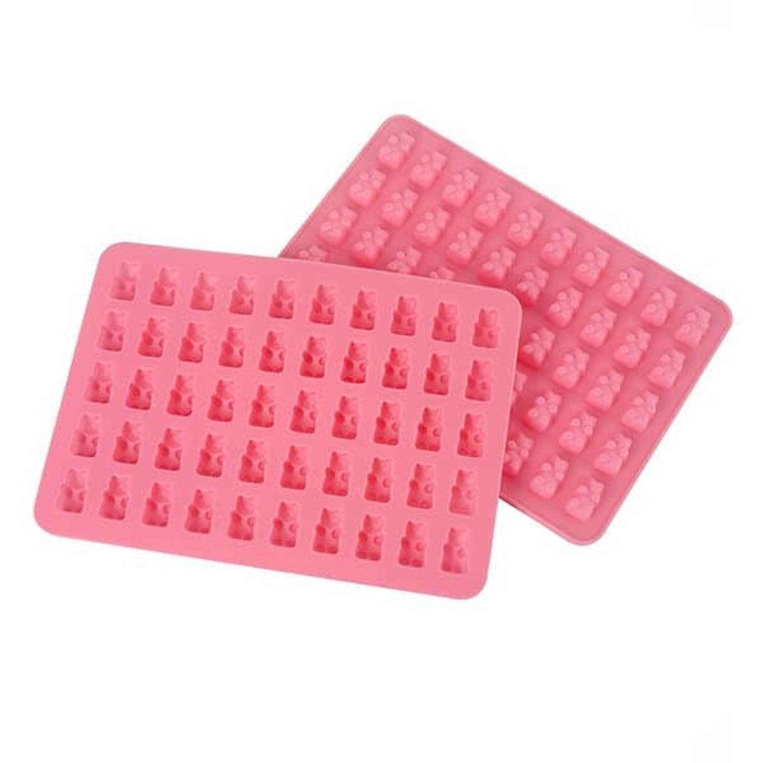 Eddingtons Gummy Bear Set of 2 Silicone Trays with Dropper 50 Cup Moulds