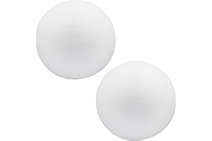 DNB SPORTS DNB 8 Inch Foam Balls - 2Pcs 8'' Smooth White Round Polystyrene Ball Craft Supplies