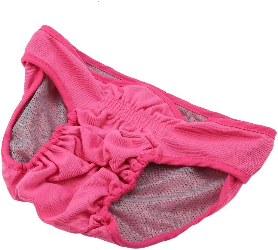 Reusable Dog Physiological Pant Female Dog Underwear Pet Sanitary Diaper Sanitary Shorts Panties for Female and Male Dog(XL-Pink) - Image 4