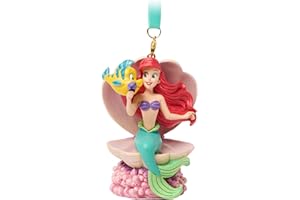 Disney Store Official Ariel Sketchbook Ornament, The Little Mermaid, Christmas Tree Decoration Suitable for Hanging or Freest