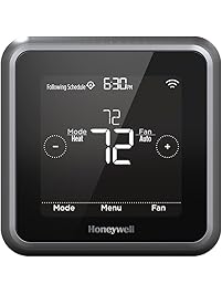 Honeywell RCHT8610WF2006 Lyric T5 Wi-Fi Smart 7 Day Programmable Touchscreen Thermostat with Geofencing, Works with Amazon Alexa-"Requires C Wire"