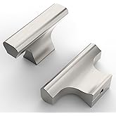 Asidrama 10 Pack Brushed Satin Nickel Kitchen Cabinet Knobs Dresser Knobs Drawer Knobs Single Hole Cabinet T Bar Pull Handles