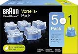 Braun Clean & Renew Refills 5+1 Pack Cartridges for Electric Shaver