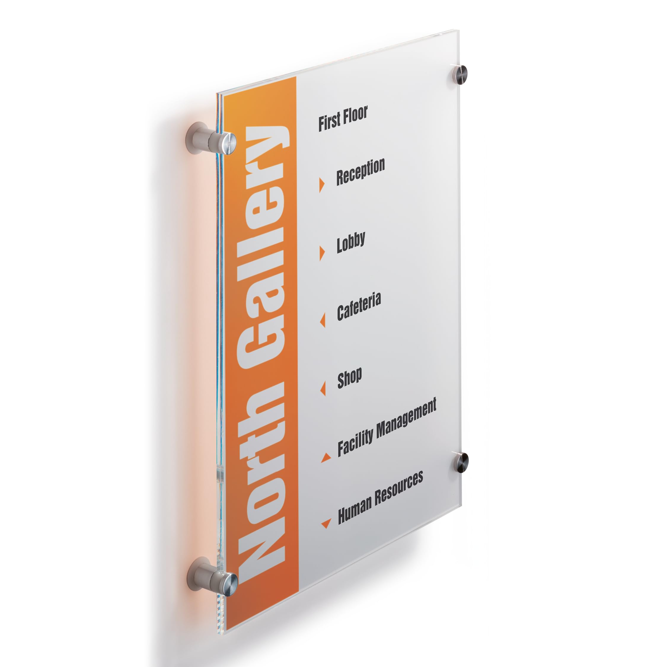 Durable Crystal Information Sign A3 Portrait | Door and Wall Sign | Includes Fittings | Ideal for Offices, Hotels, Public Buildings, etc.,Transparent,297 x 420 mm (WxH)