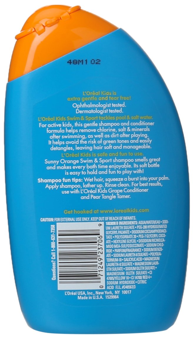 L'Oreal Kids Extra Gentle 2in1 Shampoo, Sunny Orange Swim, 9 fl. oz