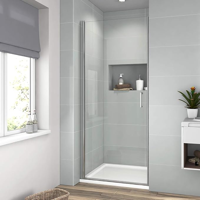 90cm Pendeltür Duschtür Duschkabine Nische Schwingtür Rahmenlos