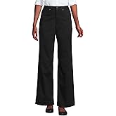 Lands' End Women's High Rise 5 Pocket Wide Leg Chino Pants