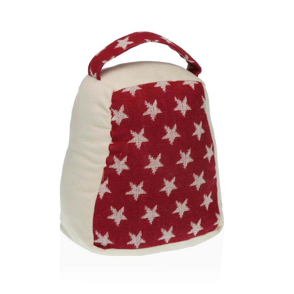 Red Stars Polyester Door Holder (13 x 18 x 16 cm)