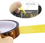 YIXISI 5pc Kapton Tape Polyimide High Temp 3-25mm x 33m Sublimation 3D Printer view 4