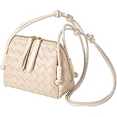 JYG Woven Crossbody Bags for Women PU Leather Handwoven Shoulder Bag Mini Satchel Purses with Adjustable Strap 2025