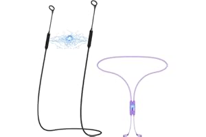 Softvox Earplugs Lanyard 2PCS, Magnetic Tug-Resistant Safety Connector Cord Keep Ear Plugs Secure Handy, Anti-Loss Silicone Strap Works with Any Earplugs, Earphones, Earbuds with Removable Tips