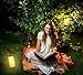 Elivern Solar Wall Lights, Led Flame Light, Waterproof Outdoor Dark Sensor Auto On/Off Solar Powered Light, Perfect Festival Decorative Light for Garden, Landscape, Patio and Driveway