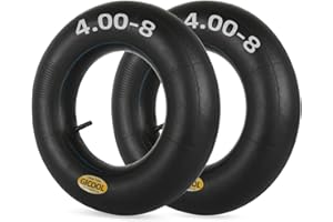 GICOOL 4.80/4.00-8 Wheelbarrow Inner Tubes, 2 Pack with TR-13 Valve Stem, Heavy Duty, for Hand Truck Wheelbarrow Garden Utili