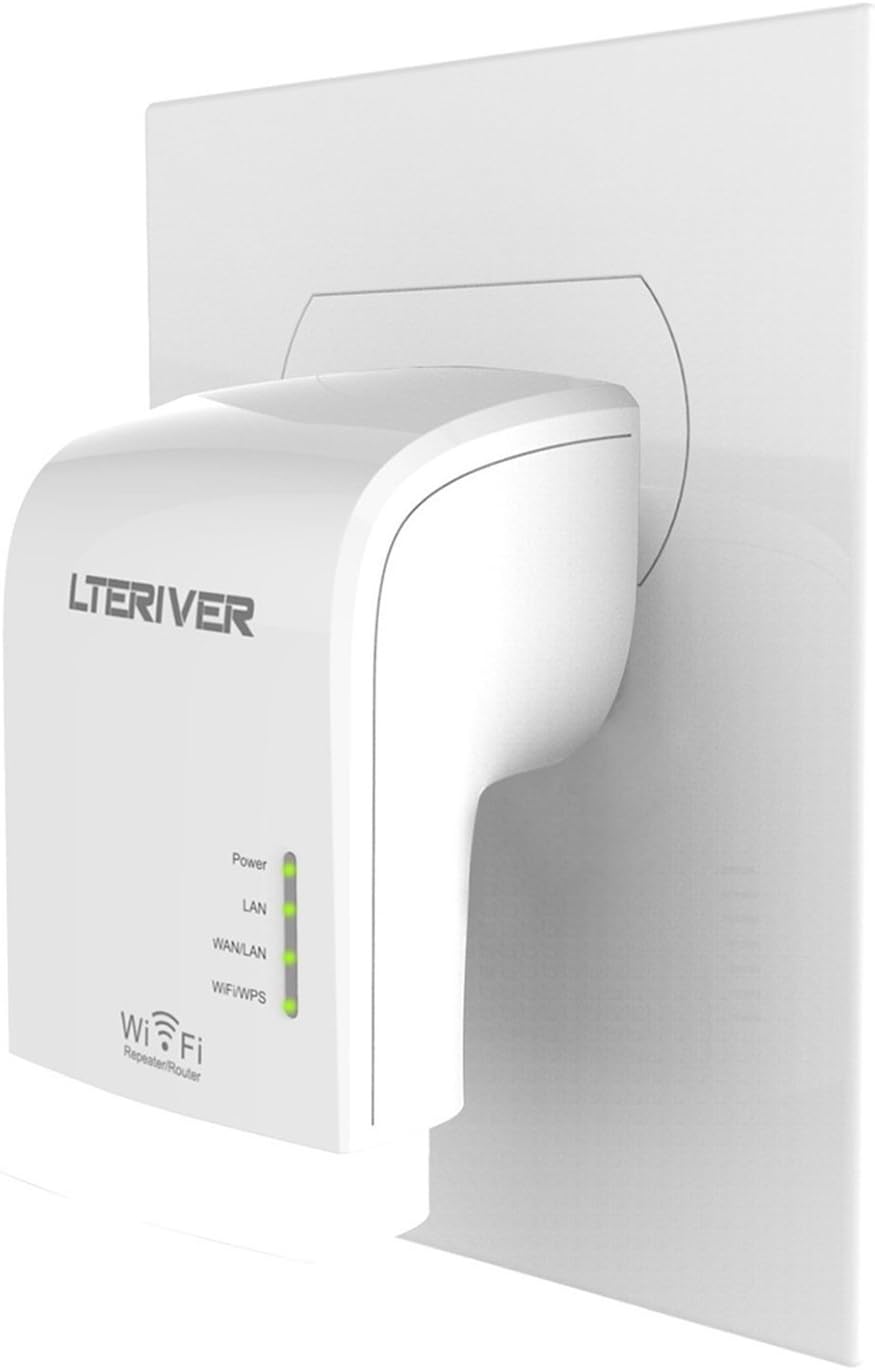 LTERIVER WiFi Repeater WiFi Range Extender 802.11AC 750Mbps WiFi Repeater Wireless AP Mini Router WiFi Signal Booster with Three Internal WiFi Antenna