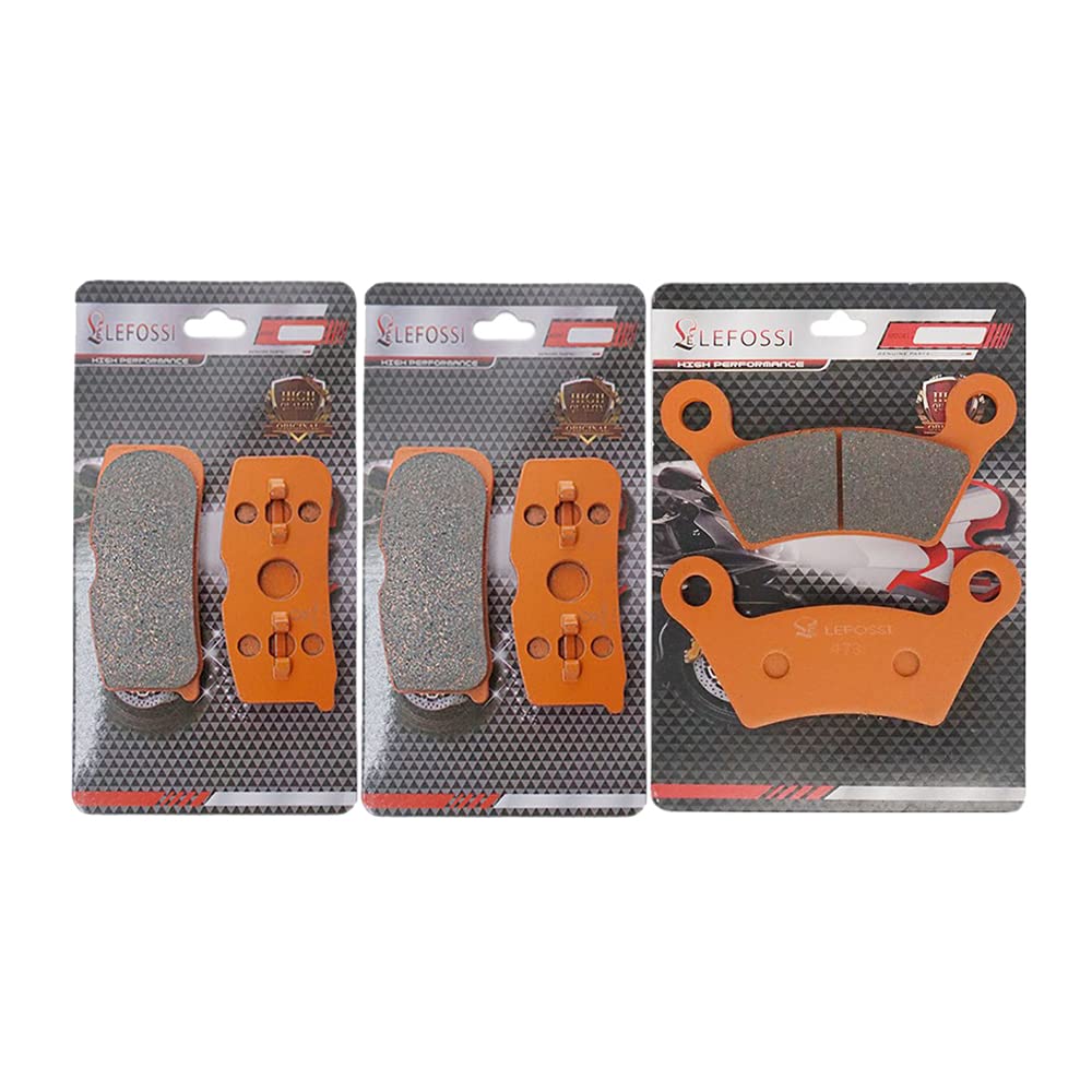 thumbnail image 2 of LE LEFOSSI Carbon Fiber Brake Pads For Can-Am Spyder RT/RS 2008-2012 - Front & Rear Pads FA474F FA473R Replacement 2 of 8