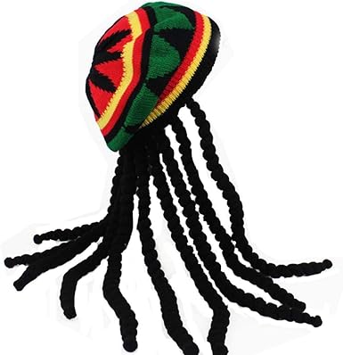 reggae hat with dreadlocks