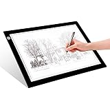 LITENERGY Portable A4 Tracing LED Copy Board Light Box, Ultra-Thin Adjustable USB Power Artcraft LED Trace Light Pad for Tatt