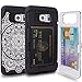 TORU CX PRO Galaxy S6 Edge Wallet Case Pattern Mandala Hidden ID Slot Credit Card Holder Hard Cover & Mirror Samsung Galaxy S6 Edge - Dreamcatcher