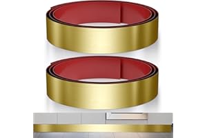 Sanbege 2 Pcs Stainless Steel Toe Kick Cover, 4" x 102" Baseboard Plate, Self Adhesive Kickplate for Bottom of Door, Kitchen 