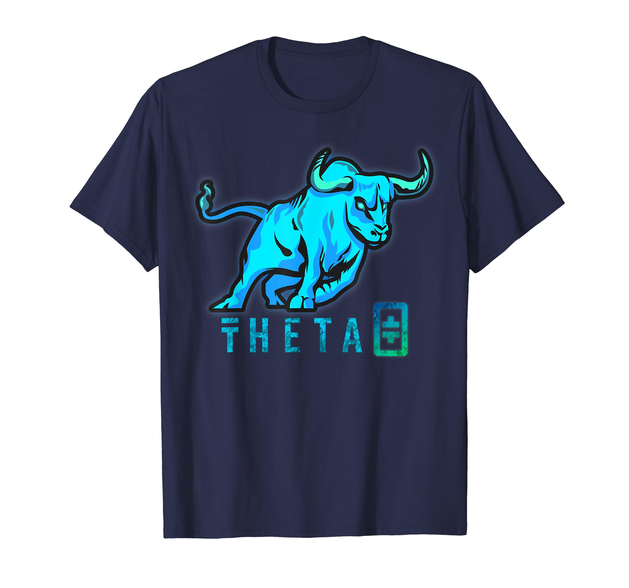 Theta Bullrun Shirt, THETA Crypto Coin Bull Blockchain T-Shirt