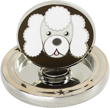 Amazon Craftsman クラフトマン ゴルフボールマーカー と台座 セット マグネット ポータブル 大きいサイズ 立ち上がる 目立ち 可愛い犬柄 プードル Craftsman ゴルフマーカー