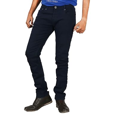 navy cotton jeans