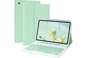 MORECOO Keyboard Case Samsung Galaxy Tab S6 Lite 10.4'' Model SM-P610/P613/P615/P619 2022/2020, Keyboard Case with Detachable Wireless Bluetooth Keyboard Cover, S Pen Holder (Green)