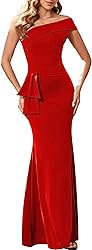 Red Formal Dresses for Women Sexy Bodycon One Off