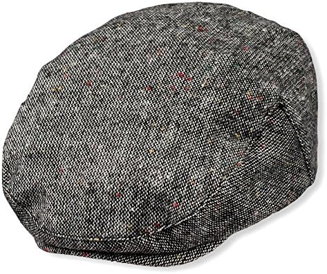 Infant tweed newsboy ivy duckbill caby Irish Tweed cap hat Child (6-12 Month, Black)
