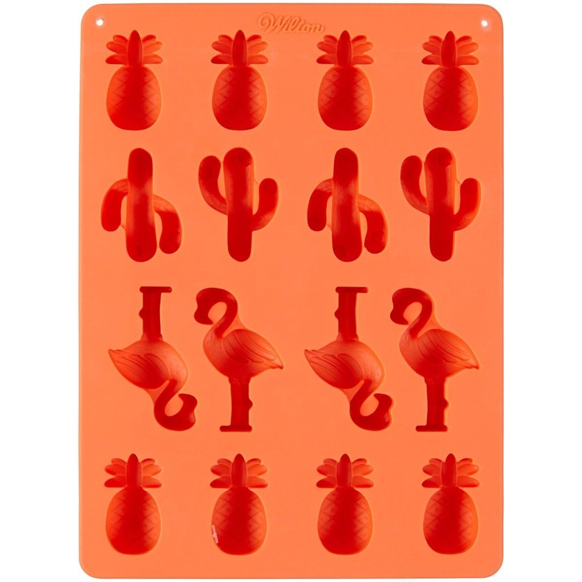 Wilton Mini Tropical Candy Mould, Silicone, Coral, 16 Holes
