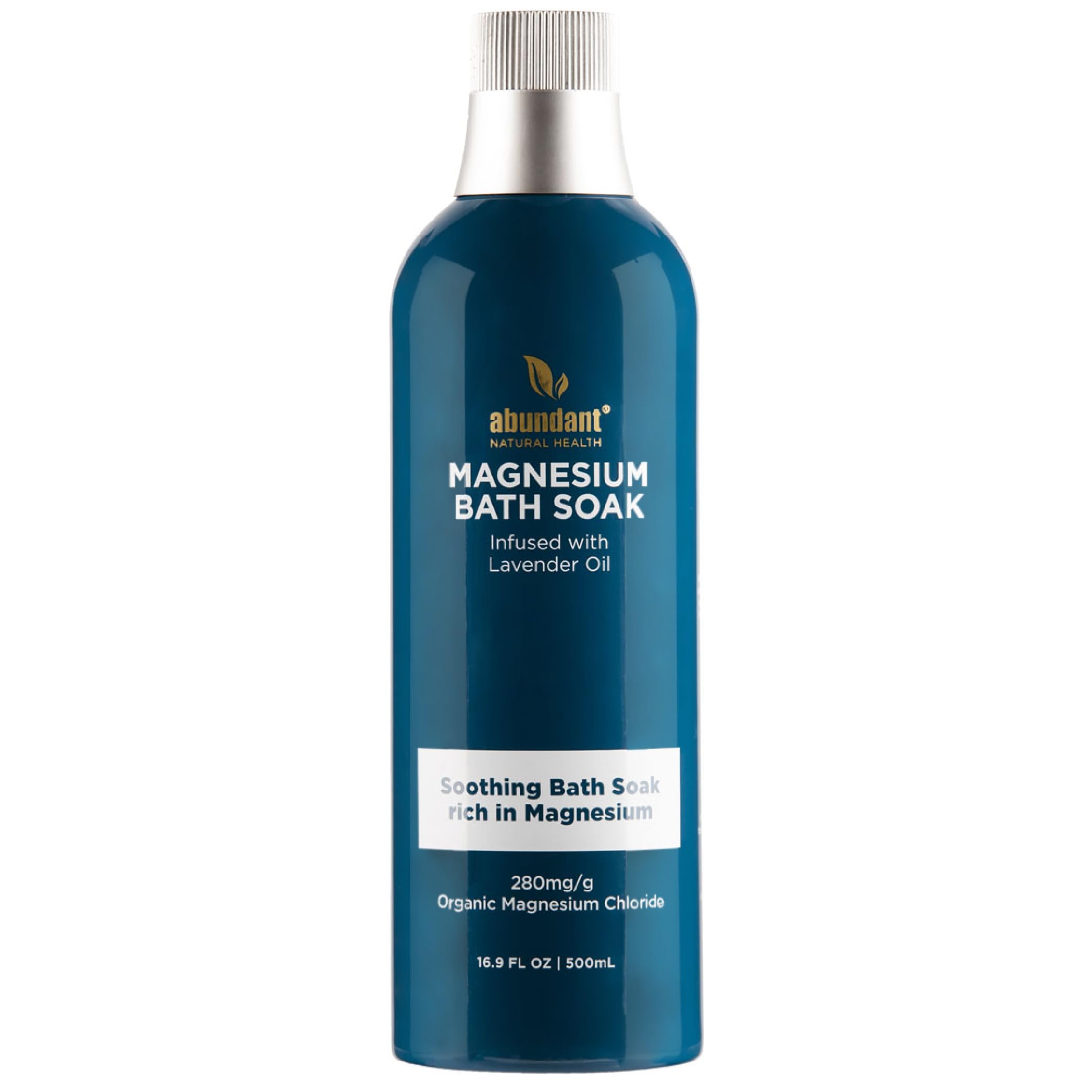 MAG I.C. Magnesium Bath Soak Infused with Lavender Oil to Hydrate, Soothe and Moisturize Skin, Relax and Replenish Muscles, Highly Concentrated Pure Magnesium Salts, 500mL