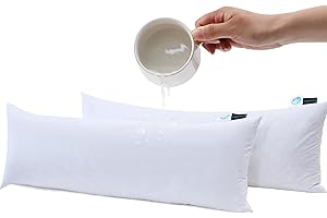 KAKABELL Throw Pillow Inserts Waterproof 14X40 Set of 2 Down Feather Filled Sofa Pillow Inserts with 100% Cotton Shell Decorative Pillows for Couch-Bed Outdoor Cushion Pillow Insert
