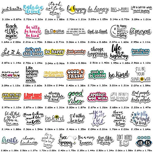 200 Pcs Inspirational Stickers Pack, Motivational Quote Stickers for Laptop Water Bottles Book, Waterproof Durable Vinyl Positive Sticker Decals for Students Teachers Teens Adults