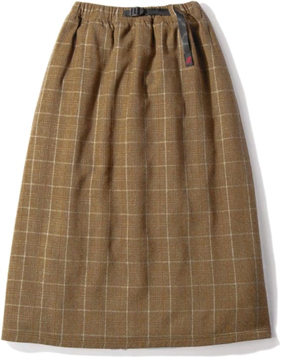 Amazon Gramicci グラミチ ウールブレンドロングフレアスカート Wool Blend Long Flare Skirt Glen Check Camel L Glsk 19f014 スカート 通販