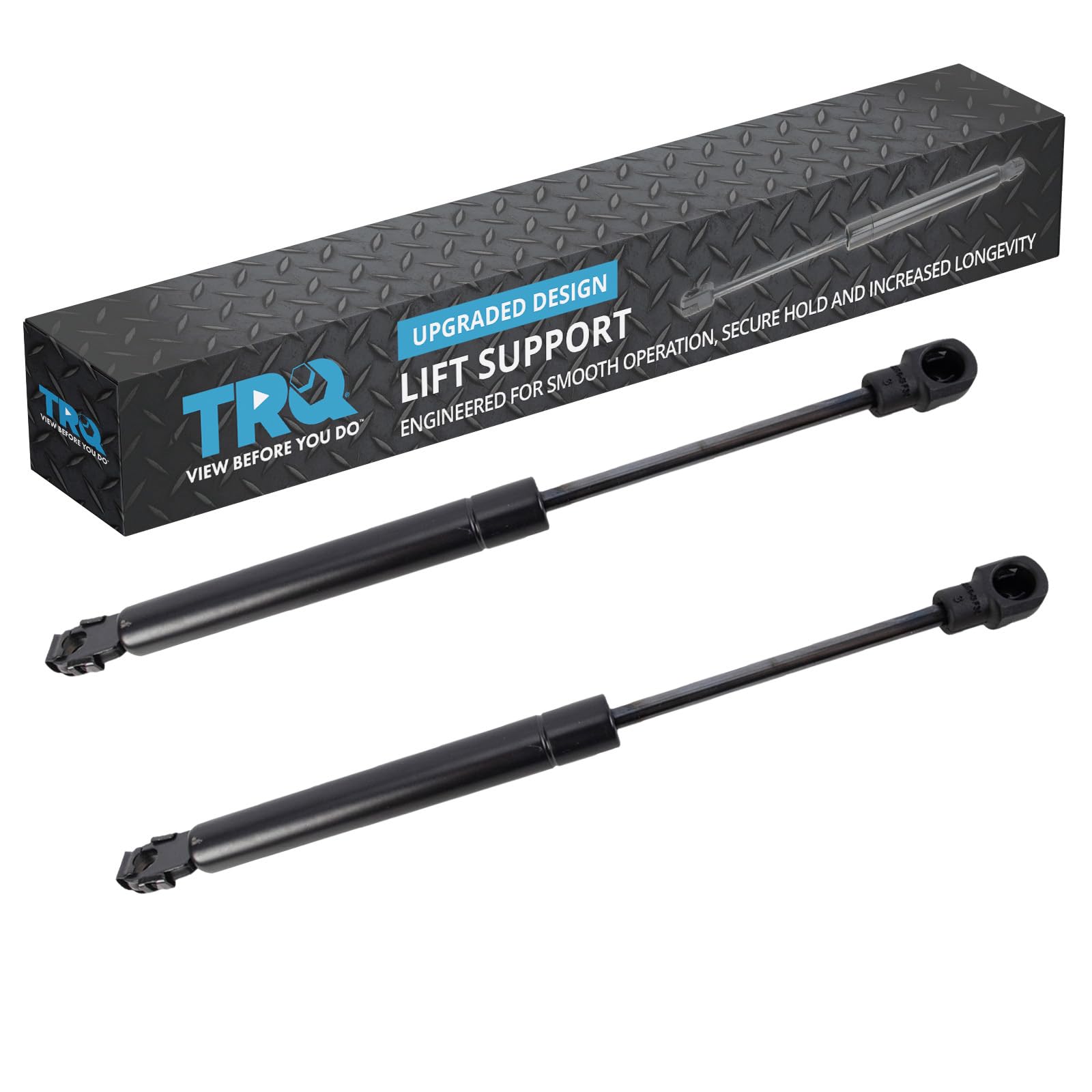 TRQ Driver & Passenger Side Trunk Lid Lift Support Shock Strut Set Compatible with 1995-2002 Mercedes-Benz SL500