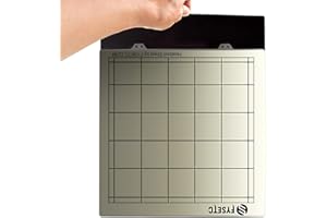 FYSETC 3D Printer CR10 Buildplate Steel Spring Sheet Bed 310x310mm/12.2x12.2 inch Steel Plate with PEI + Sticker Base B Hotbed Cover for Ender 3 Max CR-10S Pro CR-X MP Make-r Pro LK1/ PRO LK5 PRO