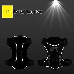 Demigreat Service Dog Harness, Reflective Dog Vest