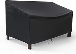Onlyme Outdoor Bench Cover, Garden Patio Park Outside Loveseat Glider Sofa Furniture Cover Waterproof, 4 Seater