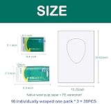 Ditind Disposable Toilet Seat Covers 30 Pcs Extra Large Waterproof Pads Travel view 6