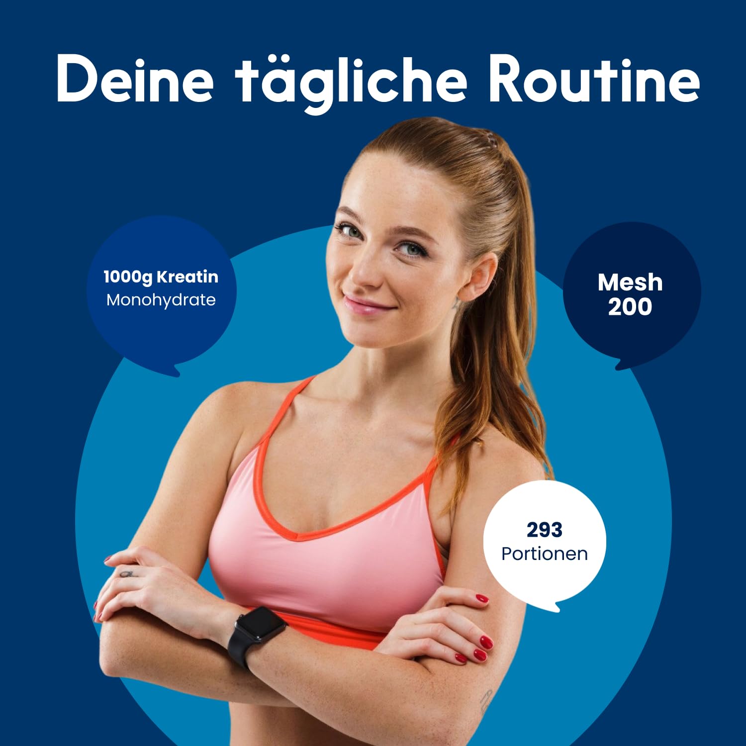 Creatin Monohydrat Pulver 1kg / 1000g - Ultra Reines Kreatin Monohydrat mit Vitamin B6 -Hochdosiert - Extrapure Creatine Monohydrat - Creatin Pulver Monohydrate - Vegan Laborgeprüft 4